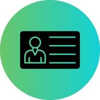 Member Card Vector Icon Design