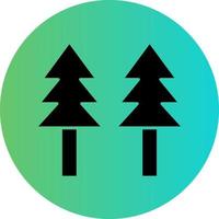 Pine Tree Vector Icon Design