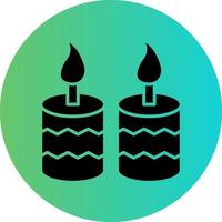 Candle Vector Icon Design