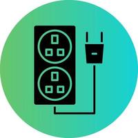 Power Socket Vector Icon Design