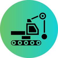 Demolition Crane Vector Icon Design