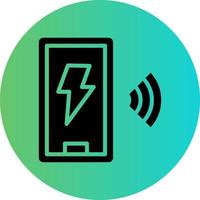 Wireless Charger Vector Icon Design