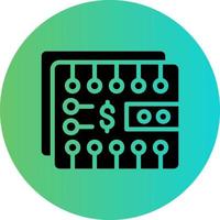 Digital Wallet Vector Icon Design