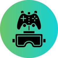 Vr Gaming Vector Icon Design