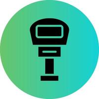 Parking Meter Vector Icon Design