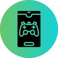 Smartphone Game Vector Icon Design