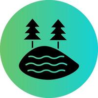 Lake Vector Icon Design