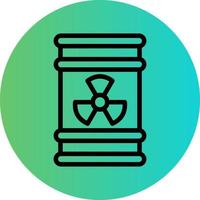 Radioactive Barrel Vector Icon Design