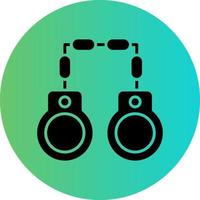 Handcuffs Vector Icon Design