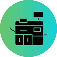 Printing Machine Vector Icon Design