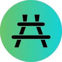 Picnic Table Vector Icon Design