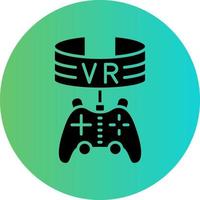 Vr Game Vector Icon Design