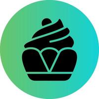 Cupcake Vector Icon Design