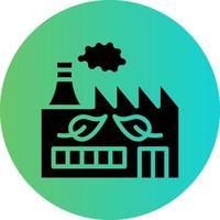 Green Factory Vector Icon Design