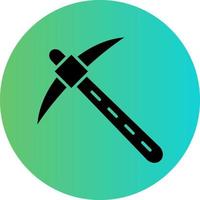 Pickaxe Vector Icon Design