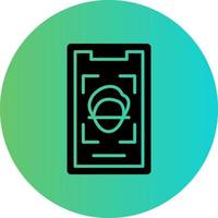 Mobile Face Scan Vector Icon Design