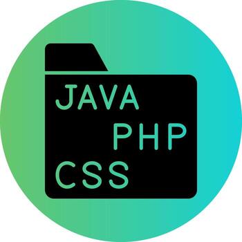 codificación carpeta vector icono diseño