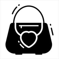 Well designed vector icon of hand bag, fashion and beauty