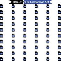 File Format Icon Set vector