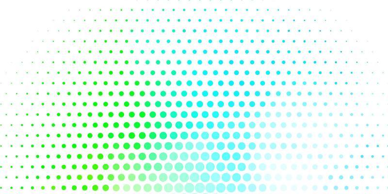 Light Blue, Green vector background with circles.