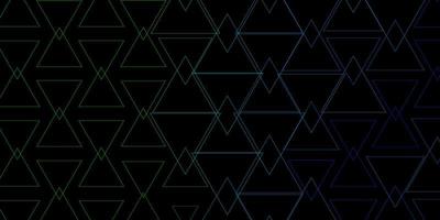 Dark Blue, Green vector pattern with polygonal style.