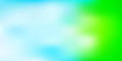 Fondo de desenfoque abstracto de vector azul claro, verde.