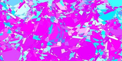 Light Pink, Blue vector background with triangles.