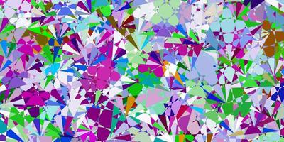 Light Multicolor vector pattern with polygonal shapes.