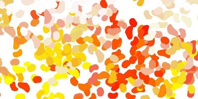 Light orange vector texture with memphis shapes.