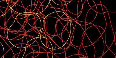 Dark orange vector background with random forms.