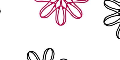 Light Pink vector natural backdrop with flowers.