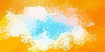 Light Blue, Yellow vector texture with random triangles.