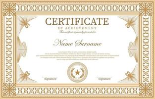 Vintage Professional Certificate Concept vector