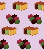 Pattern from Castella and Yokan cake vector