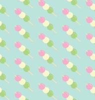 Dango dessert pattern vector