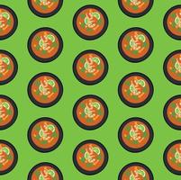 Pattern from Tom Yum Kung Soup vector