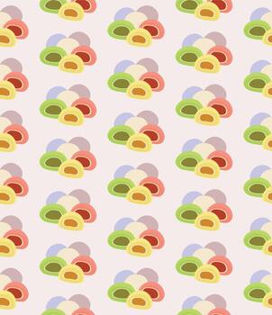 Pattern from mochi vector