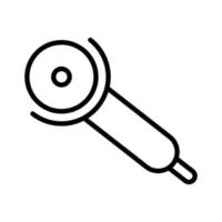 angle grinder carpentry outline icon vector illustration