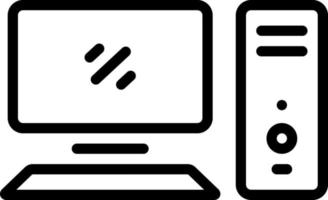 line icon for computers vector