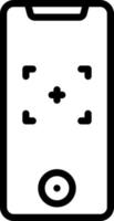 line icon for recorded vector
