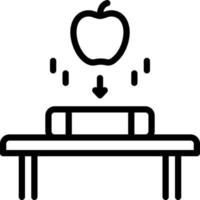 línea icono para Newton vector