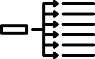 línea icono para direccionamiento vector