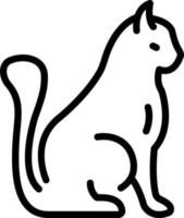 line icon for pussy vector