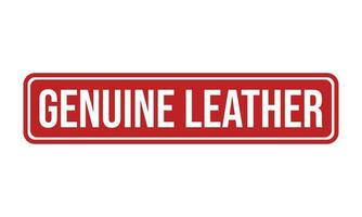 Genuine Leather Rubber Stamp Seal Vector