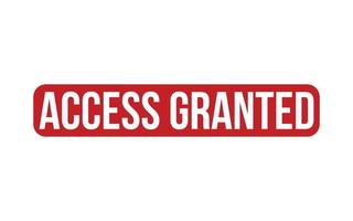 Access Granted Rubber Stamp Seal Vector