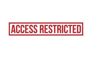 Access restricted Rubber Stamp Seal Vector