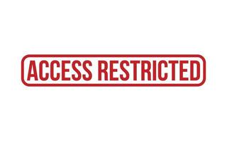 Access restricted Rubber Stamp Seal Vector