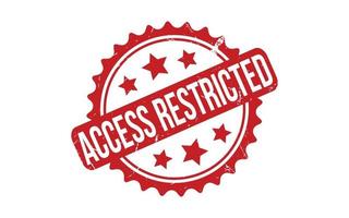 Access restricted Rubber Stamp Seal Vector