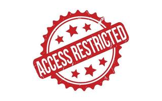 Access restricted Rubber Stamp Seal Vector