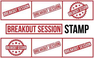 Breakout session Rubber Stamp Set Vector